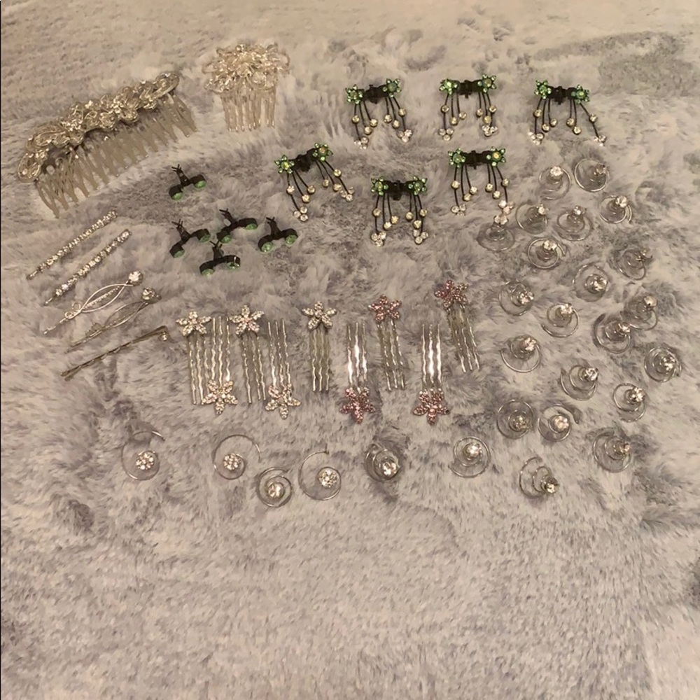 Sparkly hair accessories